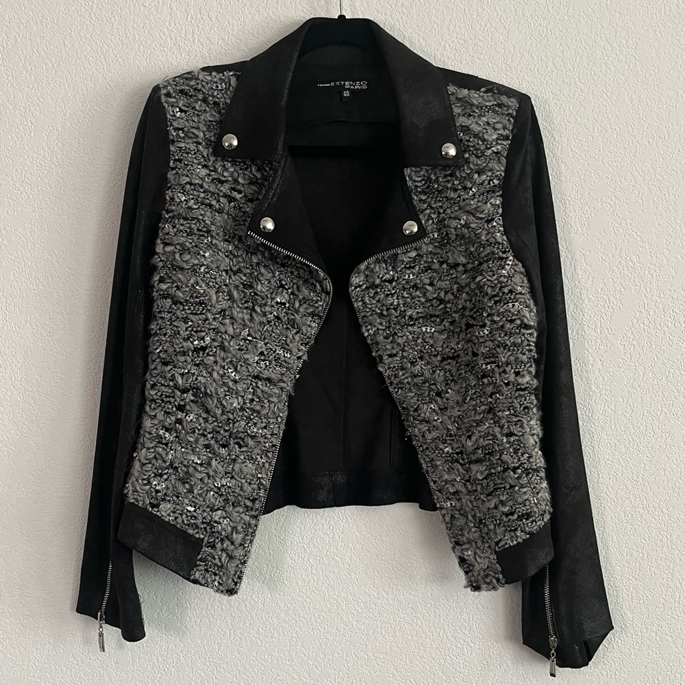 Vintage Extenzo Paris Motorcycle Jacket